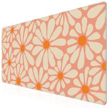 Tapete de mesa iCasso XXL Large Mouse Pad para mesa Orange Floral