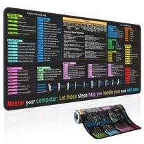 Tapete de mesa Mirspt Waterproof Excel Cheat Sheet 30x80cm preto