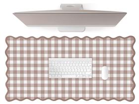 Tapete de mesa ohisxiacy 79 x 40 cm marrom xadrez vichy XXL grande Tapete de mesa ohisxiacy 79 x 40 cm marrom xadrez vichy XXL grande