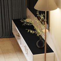 Tapete de mesa Zinkooat Leather 1,8 mm de espessura 30x107 cm preto+cinza