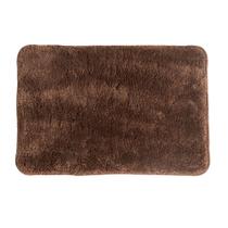 Tapete de Microfibra Comfort Marrom Plus 60X40cm - Uzoo