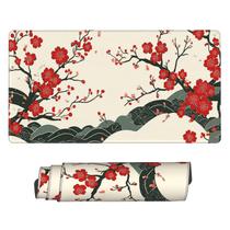 Tapete de mouse AQQA Cherry Blossom Waves XL 80x40 cm antiderrapante