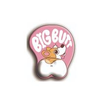 Tapete de Mouse Kawaii Corgi Rosa com Design de Silicone