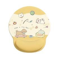 Tapete de mouse para descanso de pulso, fofo para cães e gatos, silicone 188x227mm
