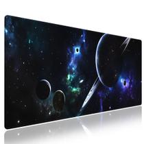 Tapete de mouse Winon XXL 80x30 cm Space Planets azul marinho Tapete de mouse Winon XXL 80x30 cm Space Planets azul marinho