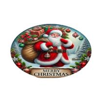 Tapete De Natal Do Papai Noel, Macio, Lavável, Com Base Antiderrapante Para Sala De Estar, Quarto E