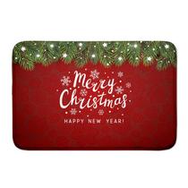 Tapete de Natal Vermelho Emborrachada Merry Christmas