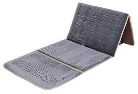 Tapete de oração L.FORY com apoio traseiro/cadeira dobrável cinza Tapete de oração L.FORY com apoio traseiro/cadeira dobrável cinza