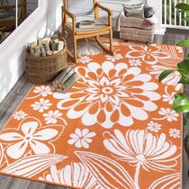 Tapete de palha de plástico Ileading Outdoor 183x274 cm impermeável