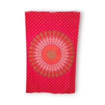 Tapete de Parede Decorativo Indiano Vermelho Mandala Mística - Via Mística