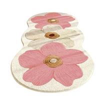 Tapete De Pelúcia Floral Azul Bege Estilo Nórdico Para Quarto De Menina Decoração De Casa Tapete