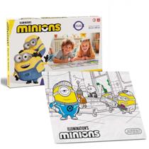 Tapete De Pintura Minions 6 Canetas Laváveis Brinquedo Bambola Tapete De Pintura Minions 6 Canetas Laváveis Brinquedo Bambola