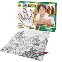 Tapete de Pintura para Colorir Dinossauro Lavável Samba Toys