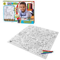 Tapete de Pintura Para Colorir Infantil Com Canetinhas