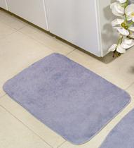 Tapete de Porta 40cm x 60cm Pelúcia Não Solta Pelos Cinza Tapete de Porta 40cm x 60cm Pelúcia Não Solta Pelos Cinza