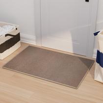 Tapete de porta AREDO, suporte de borracha antiderrapante, lavável, 60x90cm, marrom