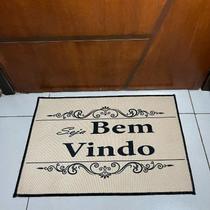 Tapete de Porta BemVindo 40x60cm Antiderrapante Estampado para Casa escritorios envio rapido Tapete de Porta BemVindo 40x60cm Antiderrapante Estampado para Casa escritorios envio rapido