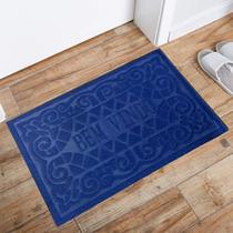 Tapete de Porta Capacho Day By Day Bem Vindo Emborrachado 38x58cm Gif Util