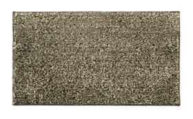Tapete de porta capacho tapetinho pelo super macio 0,50x0,80 100% antiderrapante silky lancer ( sl08-choco-champanhe))