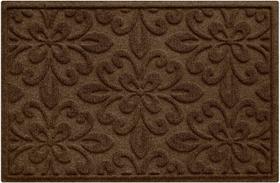 Tapete de porta com piso de bangalô Waterhog Phoenix 60x90cm marrom escuro