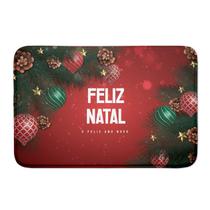 Tapete De Porta De Entrada Emborrachada Feliz Natal