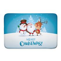 Tapete de Porta de Entrada Emborrachada Merry Christmas Natal Tapete de Porta de Entrada Emborrachada Merry Christmas Natal
