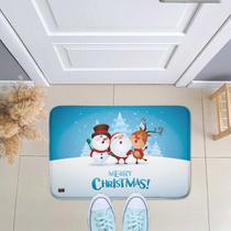 Tapete de Porta de Entrada Emborrachada Merry Christmas Natal Tapete de Porta de Entrada Emborrachada Merry Christmas Natal