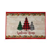 Tapete De Porta De Feltro Com Personagens De Desenhos Animados Para O Natal, Decoração De Natal Para