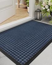 Tapete de porta DEXI Heavy Duty Outdoor Indoor 120x60cm Blue Squares