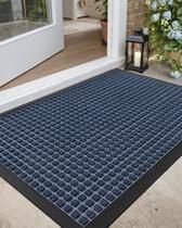 Tapete de porta DEXI Heavy Duty Outdoor Indoor 35x23cm Blue Squares