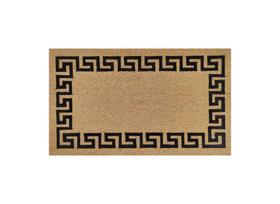 Tapete de porta FIRST CONCEPT Coir Greek Key Brown
