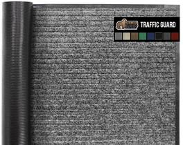 Tapete de porta Gorilla Grip Traffic Guard 35x23cm cinza claro