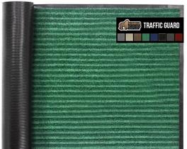 Tapete de porta Gorilla Grip Traffic Guard 47x35cm de borracha verde