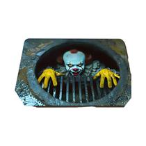 Tapete De Porta Halloween Pennywise Palhaço Assustador Antiderrapante Cabelo Vermelho Decoração De