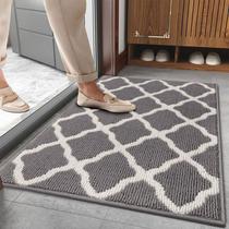 Tapete de porta interno SHACOS Entryway Rug 45x75cm cinza claro