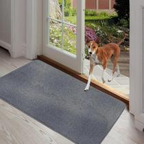 Tapete de porta ITSOFT Dirt Trapper para interior e exterior cinza 90x60cm