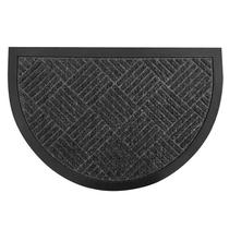 Tapete de Porta Lima Meia Lua 40x60cm Grafite - Niazitex Tapete de Porta Lima Meia Lua 40x60cm Grafite - Niazitex