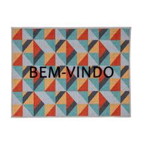 Tapete de Porta Macio Antiderrapante 55cm x 40cm Bem Vindo Berlim 01 Peça