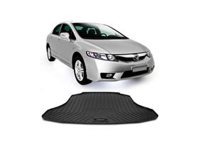 Tapete de Porta Malas Tipo Bandeja do Honda New Civic 2007 2008 2009 2010 2011 2012 2013 Pvc Preto Impermeável com Bordas de Segurança Tapete de Porta Malas Tipo Bandeja do Honda New Civic 2007 2008 2009 2010 2011 2012 2013 Pvc Preto Impermeável com Bordas de Segurança