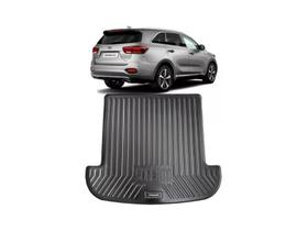 Tapete de Porta Malas Tipo Bandeja do Kia Sorento 2017 2018 2019 2020 Pvc Preto Impermeável com Bordas de Segurança