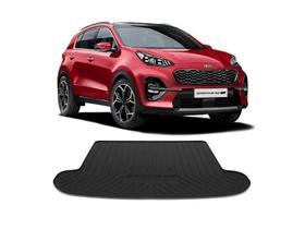 Tapete de Porta Malas Tipo Bandeja do Kia Sportage 2017 2018 2019 2020 2021 Pvc Preto Impermeável com Bordas de Segurança