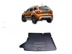 Tapete de Porta Malas Tipo Bandeja Renault Duster 2021 2022 Pvc Preto Impermeável com Bordas de Segurança