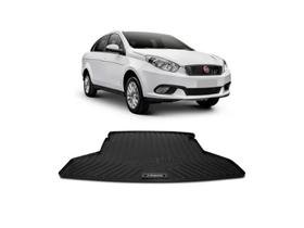 Tapete de Porta Malas Tipo Bandeja Requinte Fiat Grand Siena 2012 a 2020 Preto em Pvc com Bordas de Segurança Tapete de Porta Malas Tipo Bandeja Requinte Fiat Grand Siena 2012 a 2020 Preto em Pvc com Bordas de Segurança