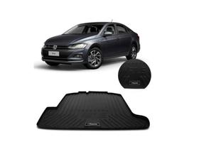 Tapete de Porta Malas Tipo Bandeja Volkswagen Virtus 2018 2019 2020 2021 Pvc Preto Impermeável com Bordas de Segurança Tapete de Porta Malas Tipo Bandeja Volkswagen Virtus 2018 2019 2020 2021 Pvc Preto Impermeável com Bordas de Segurança