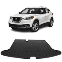 Tapete de Porta Malas Tipo Protetor Bandeja Nissan Kicks 2017 a 2021 Preto Impermeável com Bordas Requinte