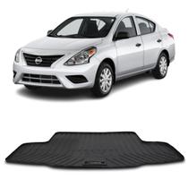 Tapete de Porta Malas Tipo Protetor Bandeja Nissan Versa 2016 a 2022 Preto Impermeável com Bordas Requinte Tapete de Porta Malas Tipo Protetor Bandeja Nissan Versa 2016 a 2022 Preto Impermeável com Bordas Requinte