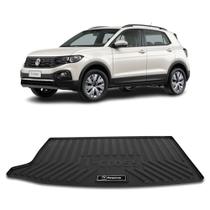 Tapete de Porta Malas Tipo Protetor Bandeja T-Cross 250 2019 A 2021 Preto Impermeável com Bordas Requinte