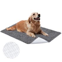 Tapete de porta para cães HOMEIDEAS Absorvente Chenille lavável