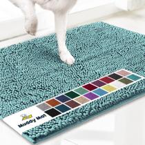 Tapete de porta para cães Muddy Mat, microfibra superabsorvente, verde Tapete de porta para cães Muddy Mat, microfibra superabsorvente, verde