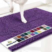Tapete de porta para cães Muddy Mat Original Super Absorvente Roxo Tapete de porta para cães Muddy Mat Original Super Absorvente Roxo
